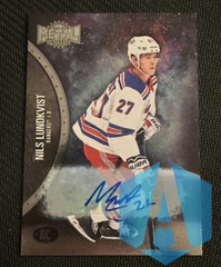 2021-22 Skybox Metal Universe Rookie Silver 018/399 Nils Lundkvist #189 Auto RC